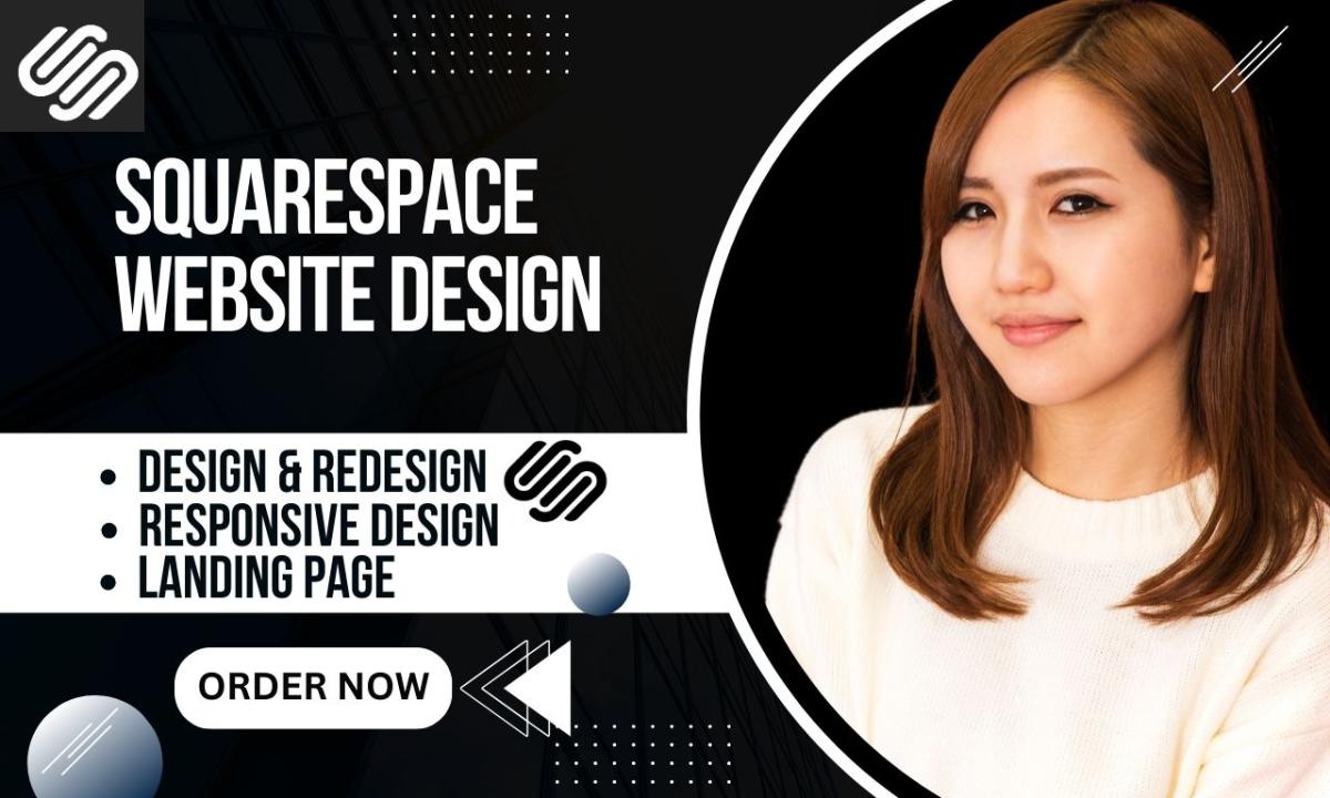 I will build squarespace website design, website development squarespace