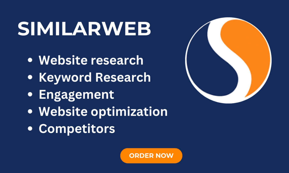 I will create a full similarweb report competitor analysis keyword research