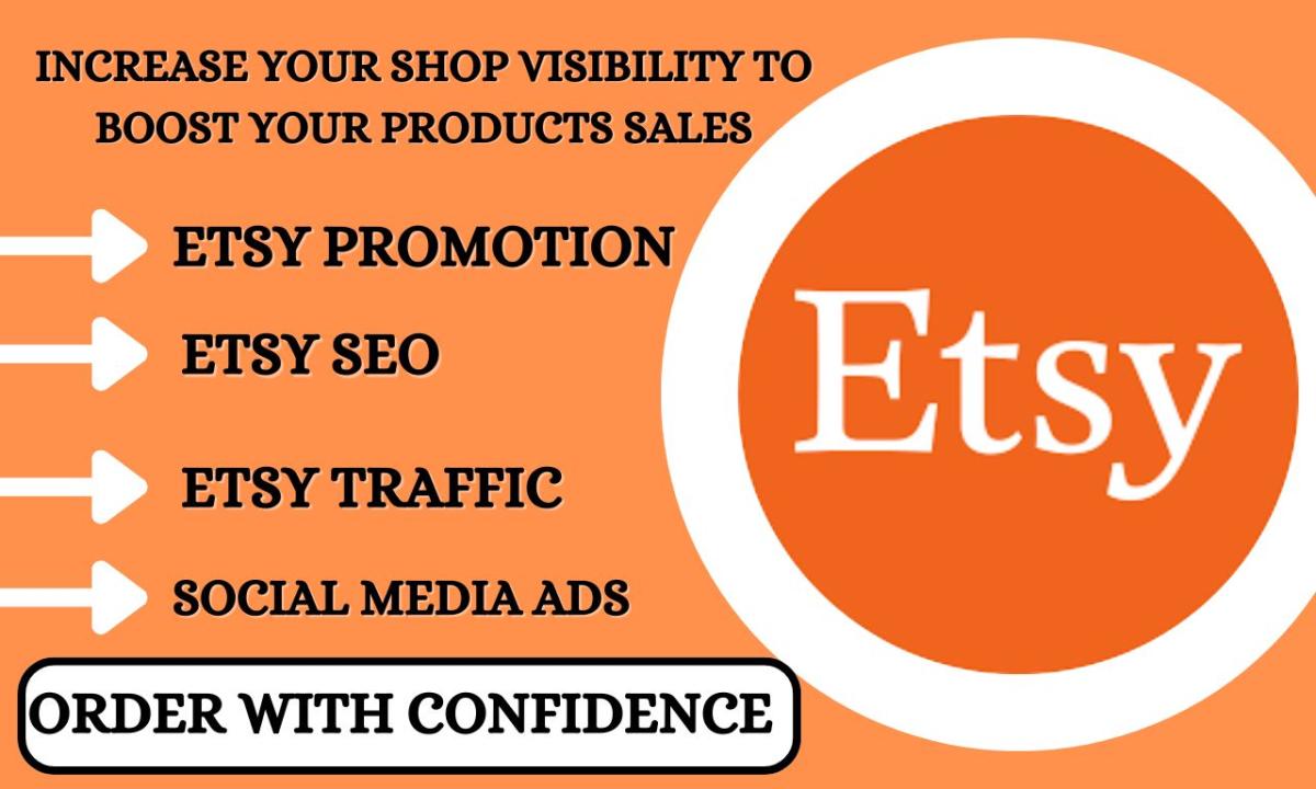 I will promote Etsy digital products, eBay products, Etsy virtual assistant, Etsy SEO