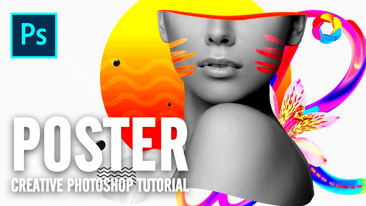 Creative Poster Design Tutorial free PSD included YouTube