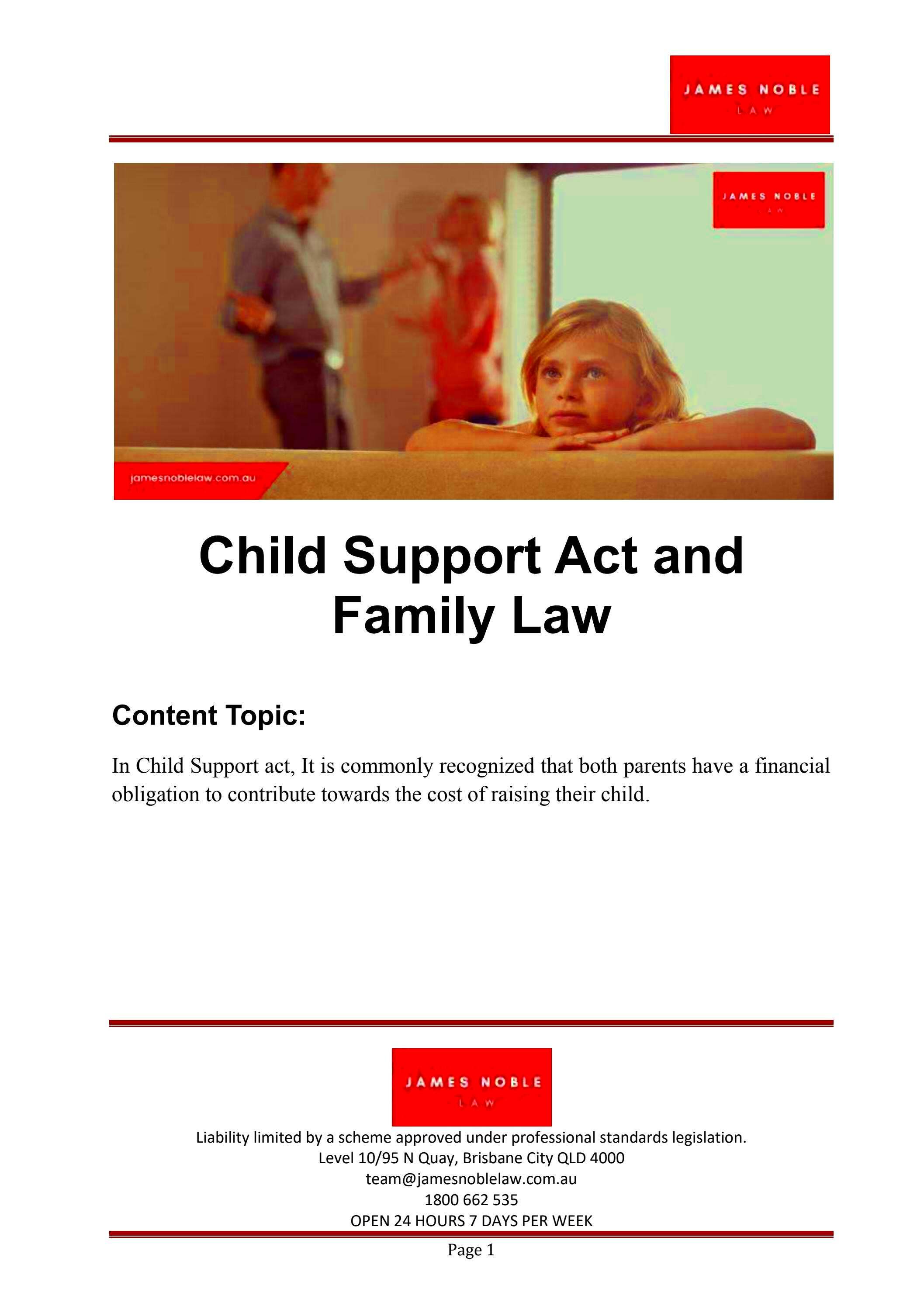 Child Support Act and Family Law by jamesnoblelaw Issuu