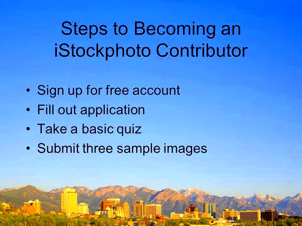 Getting Started in Stock Photography Rich Legg Exclusive Contributor 