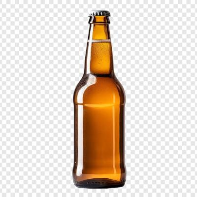 Beer bottle isolated on transparent background