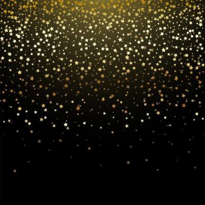 Decorative Background of Gold Star Confetti – Free Download