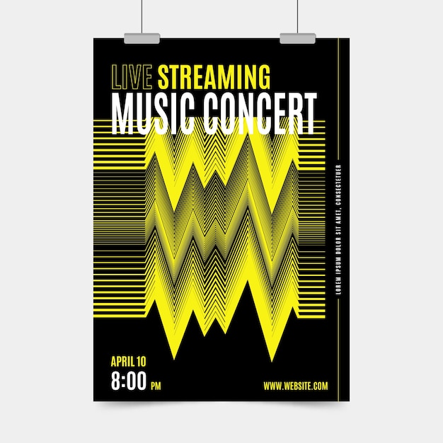 Live Stream Music Concert Poster Theme