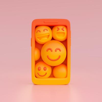 3D View of Yellow Emoji | Free Download