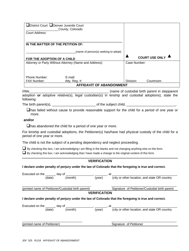 colorado abandonment Doc Template pdfFiller