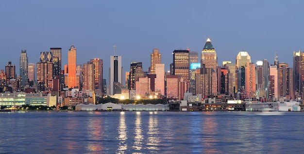 New York City Manhattan Skyline over Hudson River