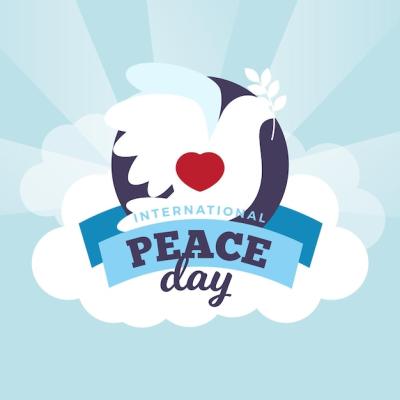 Flat International Day of Peace Vector Templates