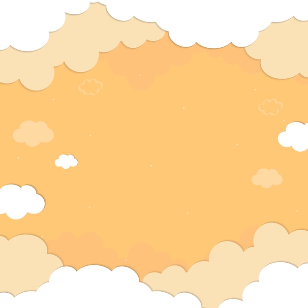 Cloudy Yellow Sky Pattern Free Download