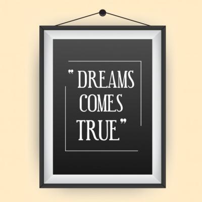 Dreams come true – Free Download Vector Templates