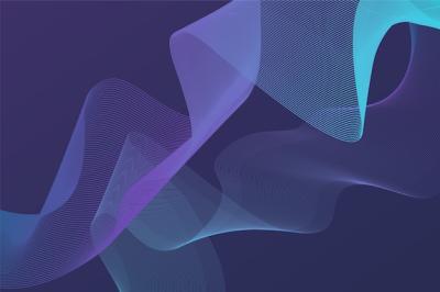 Vector Templates: Gradient Colored Wavy Background