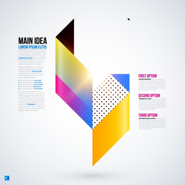 Vector Templates: Colorful Abstract Infographic Template – Free Download