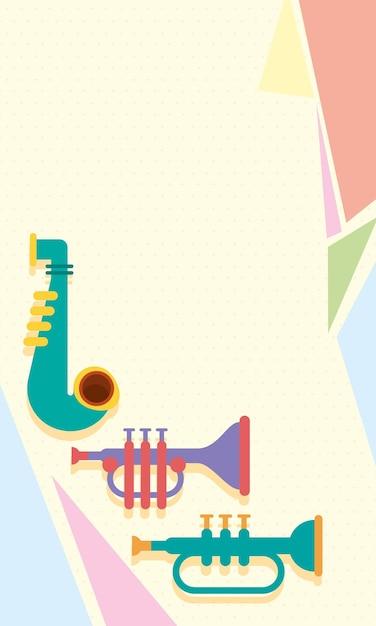 Air Musical Instruments Vector Templates for Free Download