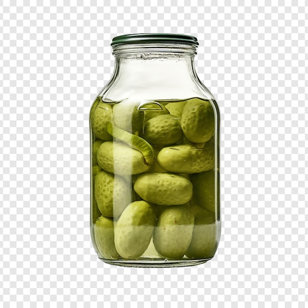 Pickle Jar Bottle Isolated on Transparent Background