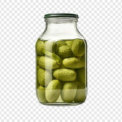 Pickle Jar Bottle Isolated on Transparent Background