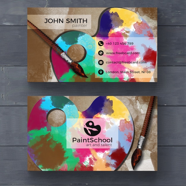 Corporate Card for Fine Arts – Free Download PSD Templates