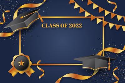 Gradient Class of 2022 Frame Template