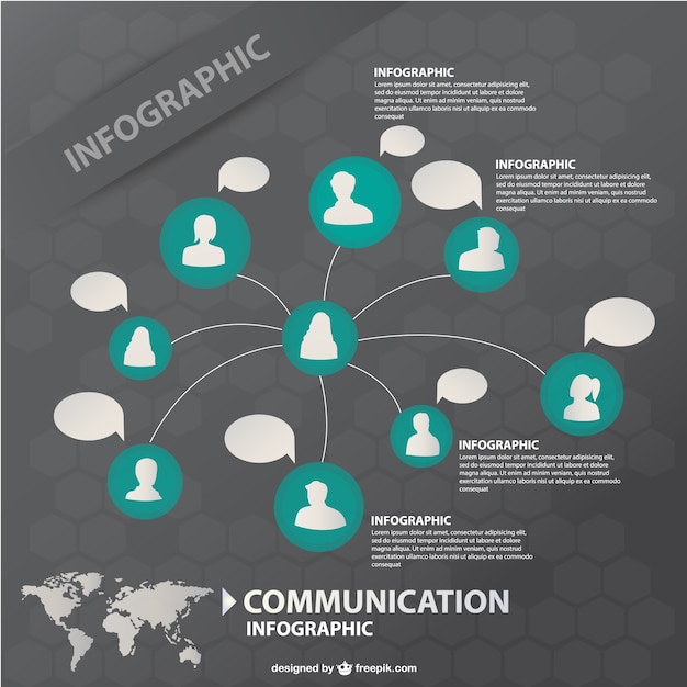 Communication Infographic Vector Templates for Free Download