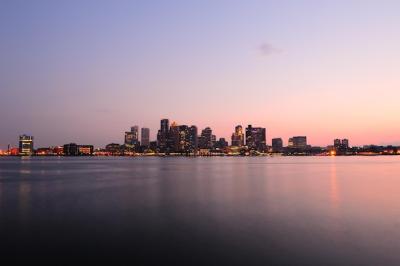 Boston Downtown Panorama at Dusk – Free Stock Photo Download