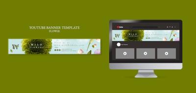 Flowershop Youtube Banner Template