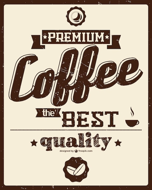 Retro Coffee Poster Vector Templates – Free Download