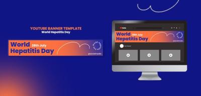 World Hepatitis Day Youtube Banner Template