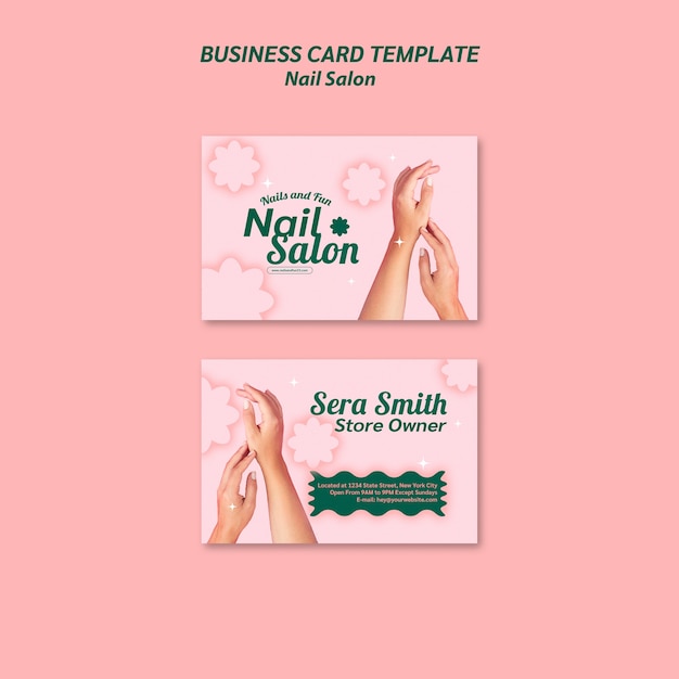 Nail salon template design