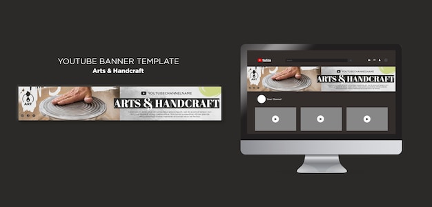 Arts and Handcraft PSD Template Design