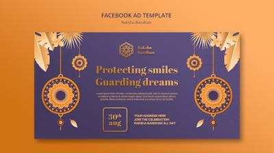 Raksha Bandhan Celebration Facebook Template for Free Download