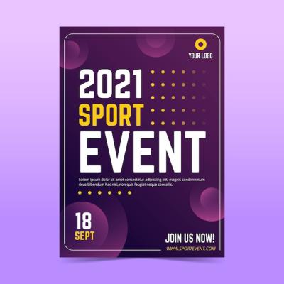 2021 Sporting Event Poster Template – Free Download