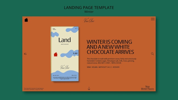 Winter Season Landing Page Template