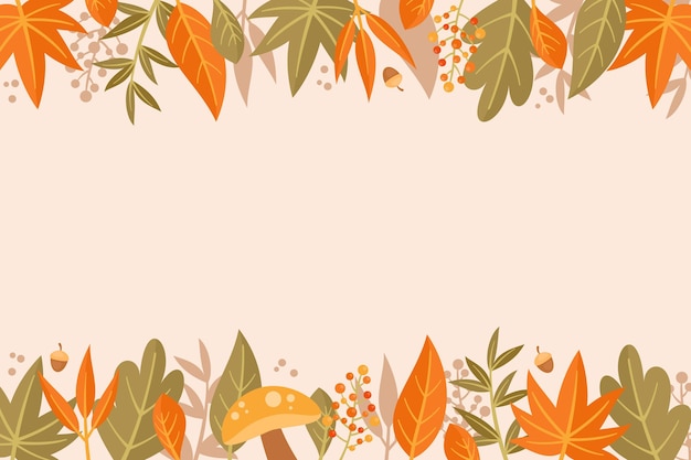 Flat Autumn Background