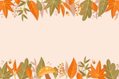 Flat Autumn Background