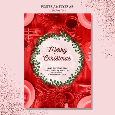 Merry Christmas Poster Concept – Free Download