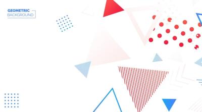 Colorful Geometric Banner Background Template Design for Web with Free Download