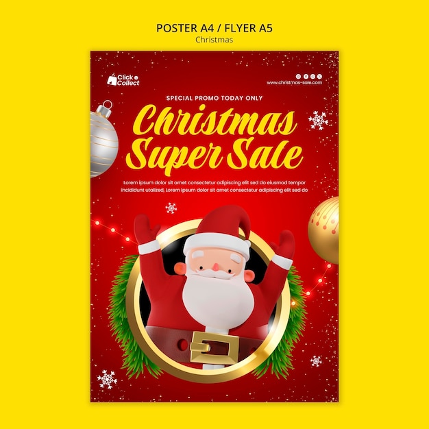 Christmas Celebration Poster Template