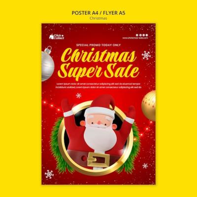 Christmas Celebration Poster Template