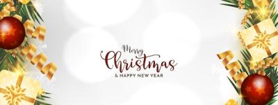 Modern Merry Christmas Festival Celebration Beautiful Banner Design