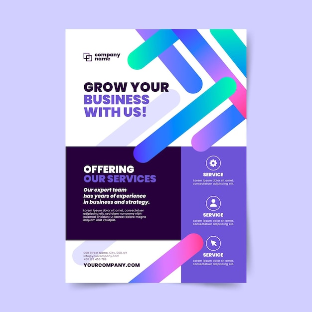 Business Poster Design Template – Free Download