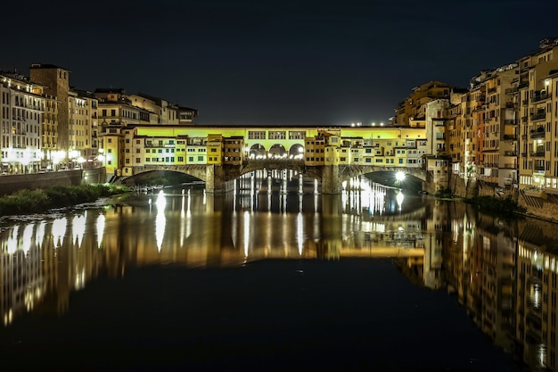 The Ponte Vecchio bridge in Florence, Italy