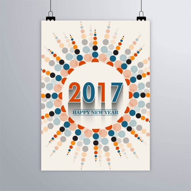 New Year Ornamental Poster – Free Download