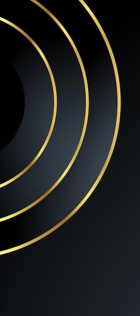 Abstract Black and Gold Luxury Background