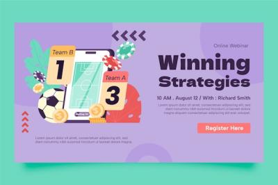 Flat Design Sports Betting Webinar