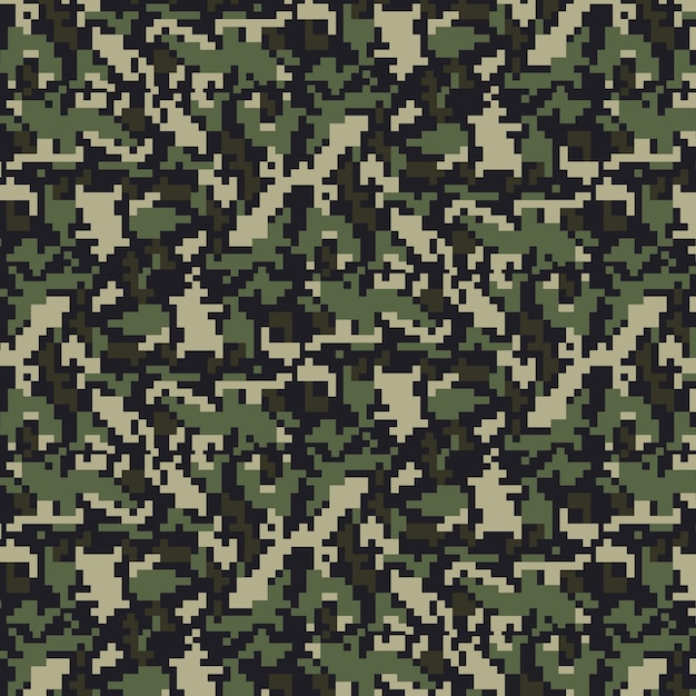 Flat design digital camo pattern for free download