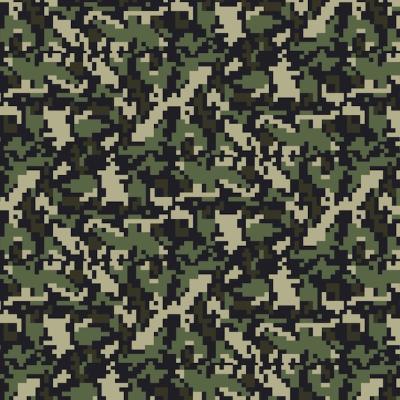 Flat design digital camo pattern for free download