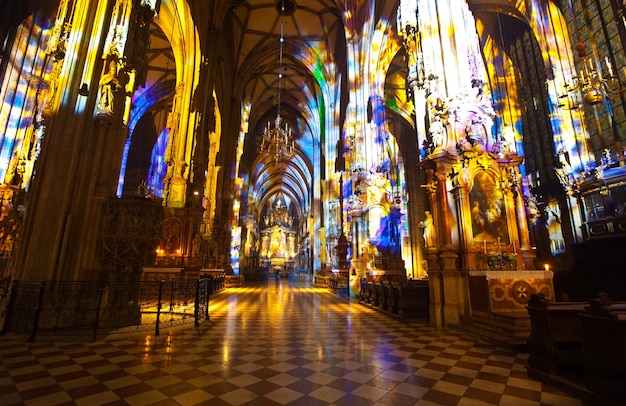 Interior of St. Stephen’s Cathedral in Vienna