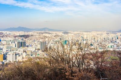 Beautiful landscape and cityscape of Seoul city