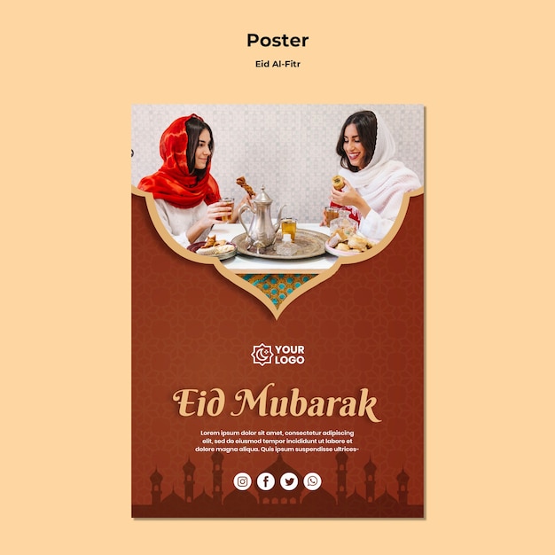 Poster Template for Ramadhan Kareem