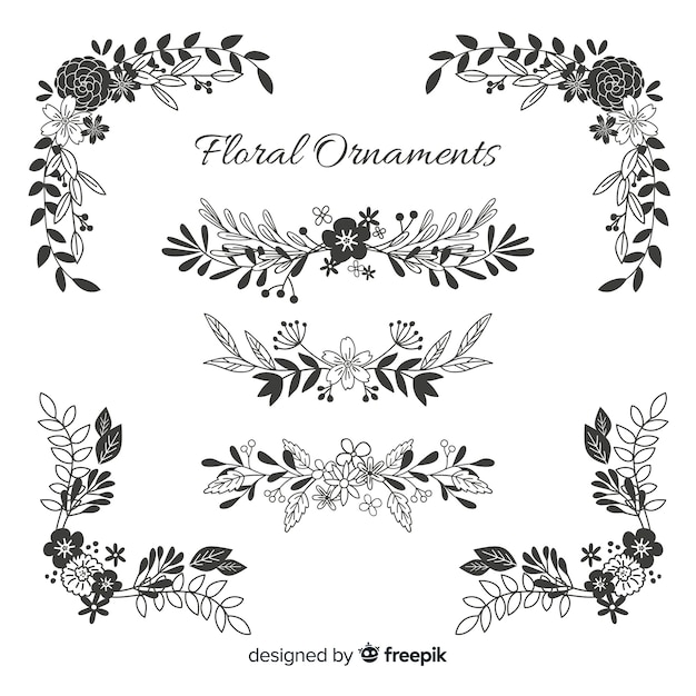 Vector Floral Ornaments Collection